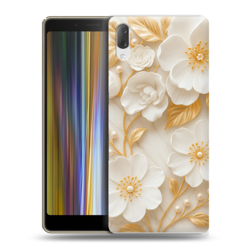 Пластиковый чехол на Sony Xperia L3 с принтом Цветы Пластиковый чехол на Sony Xperia L3 с принтом Цветы