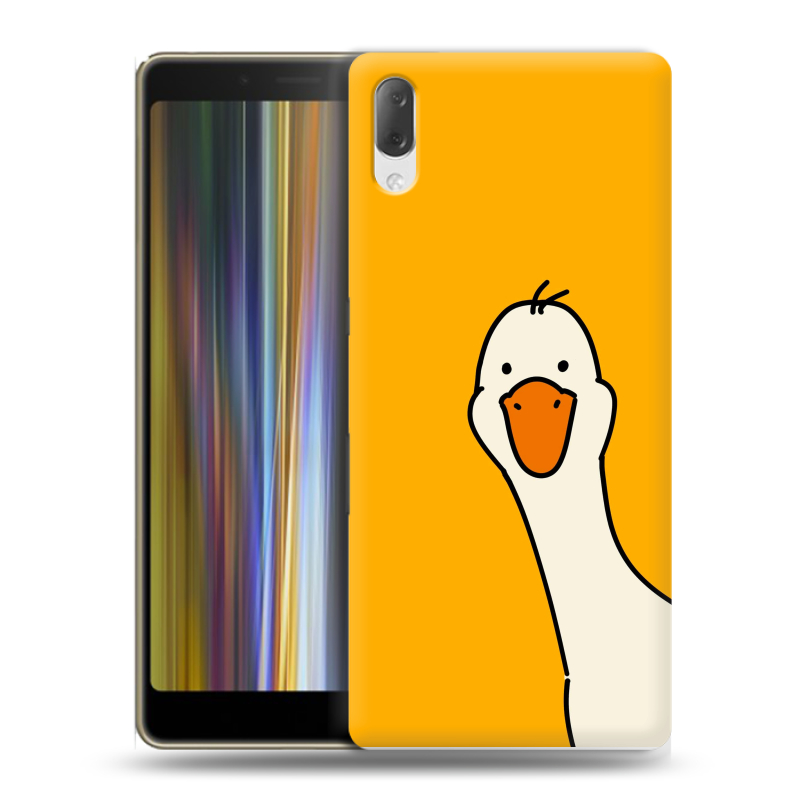 Пластиковый чехол на Sony Xperia L3 с принтом Утка Пластиковый чехол на Sony Xperia L3 с принтом Утка