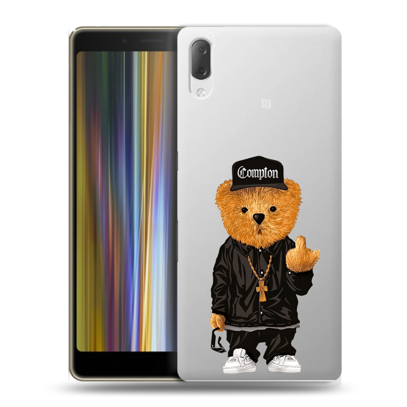 Пластиковый чехол на Sony Xperia L3 с принтом Мишка Пластиковый чехол на Sony Xperia L3 с принтом Мишка