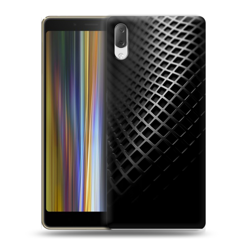 Пластиковый чехол на Sony Xperia L3 с принтом Текстура металла Пластиковый чехол на Sony Xperia L3 с принтом Текстура металла