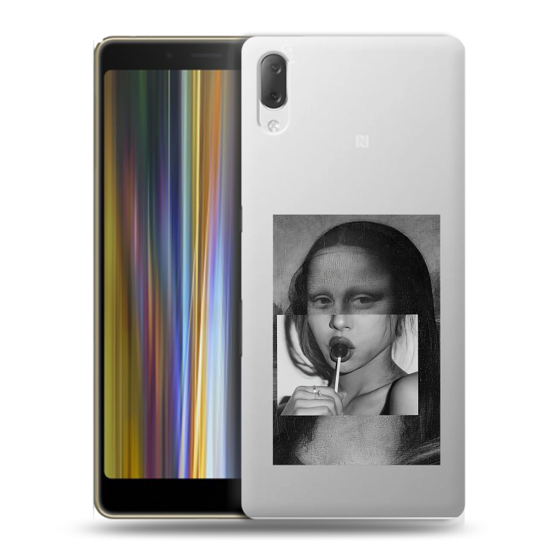 Пластиковый чехол на Sony Xperia L3 с принтом Мона Лиза Пластиковый чехол на Sony Xperia L3 с принтом Мона Лиза