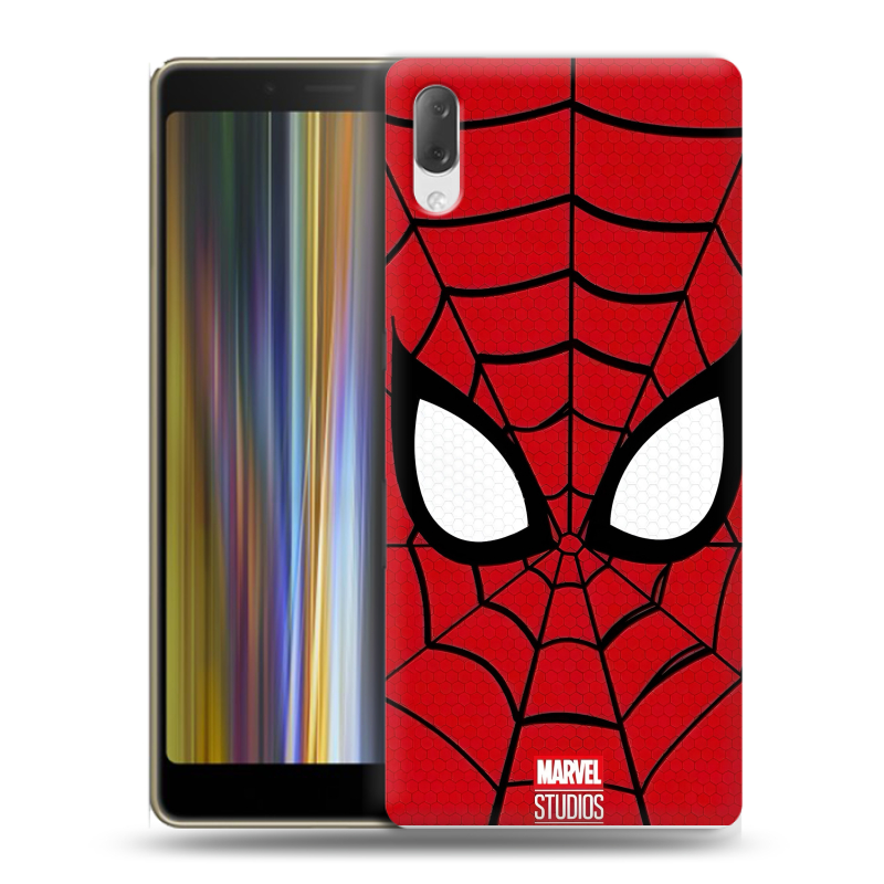 Пластиковый чехол на Sony Xperia L3 с принтом человек паук spiderman Пластиковый чехол на Sony Xperia L3 с принтом человек паук spiderman