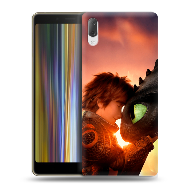 Пластиковый чехол на Sony Xperia L3 с принтом Как приручить дракона Пластиковый чехол на Sony Xperia L3 с принтом Как приручить дракона