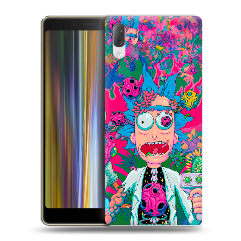 Пластиковый чехол на Sony Xperia L3 с принтом Рик и Морти Rick Morty Пластиковый чехол на Sony Xperia L3 с принтом Рик и Морти Rick Morty