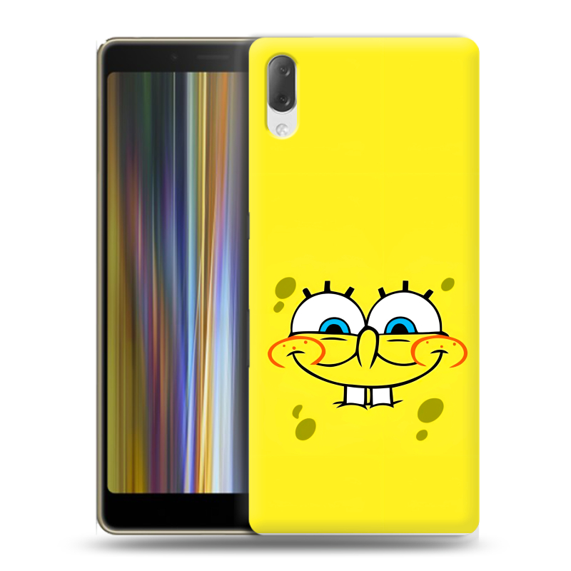 Пластиковый чехол на Sony Xperia L3 с принтом спанчбоб спанч боб Пластиковый чехол на Sony Xperia L3 с принтом спанчбоб спанч боб