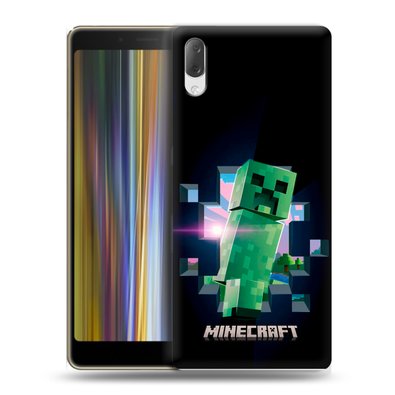 Пластиковый чехол на Sony Xperia L3 с принтом Майнкрафт Minecraft Пластиковый чехол на Sony Xperia L3 с принтом Майнкрафт Minecraft