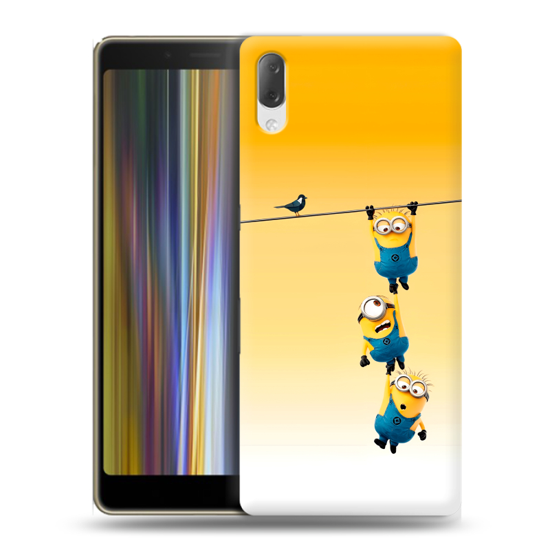 Пластиковый чехол на Sony Xperia L3 с принтом Миньоны Пластиковый чехол на Sony Xperia L3 с принтом Миньоны