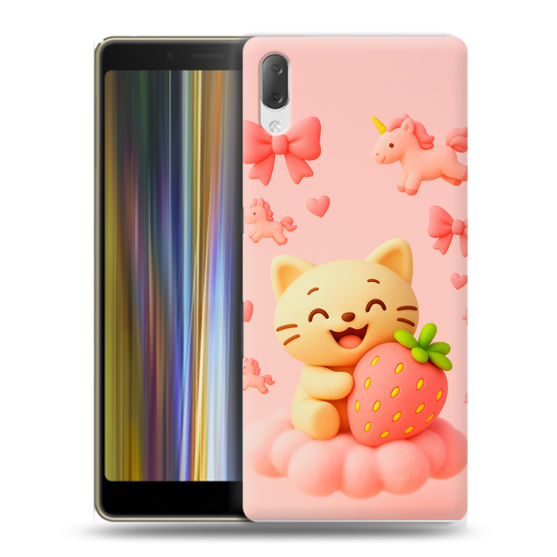 Пластиковый чехол на Sony Xperia L3 с принтом для девочек Пластиковый чехол на Sony Xperia L3 с принтом для девочек