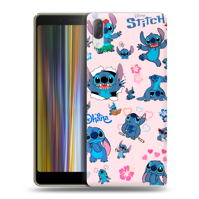 Пластиковый чехол на Sony Xperia L3 с принтом Лило и Стич Пластиковый чехол на Sony Xperia L3 с принтом Лило и Стич