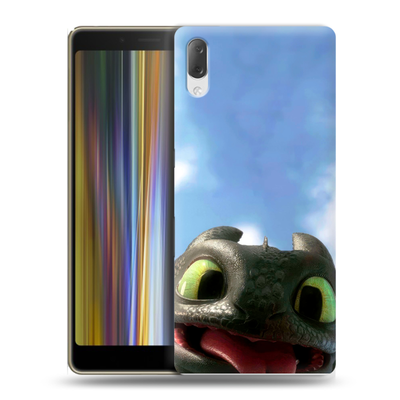 Пластиковый чехол на Sony Xperia L3 с принтом Как приручить дракона Пластиковый чехол на Sony Xperia L3 с принтом Как приручить дракона