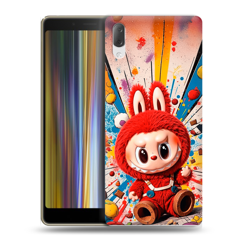 Пластиковый чехол на Sony Xperia L3 с принтом Labubu Лабубу Пластиковый чехол на Sony Xperia L3 с принтом Labubu Лабубу