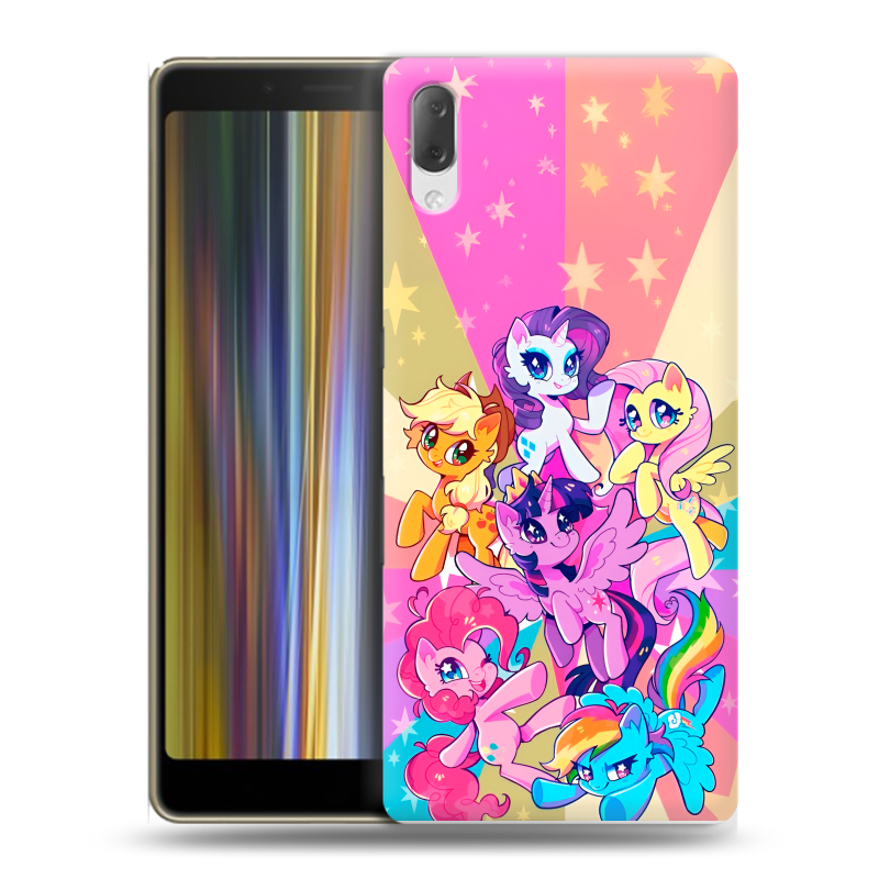 Пластиковый чехол на Sony Xperia L3 с принтом My little pony Дружба чудо Пластиковый чехол на Sony Xperia L3 с принтом My little pony Дружба чудо