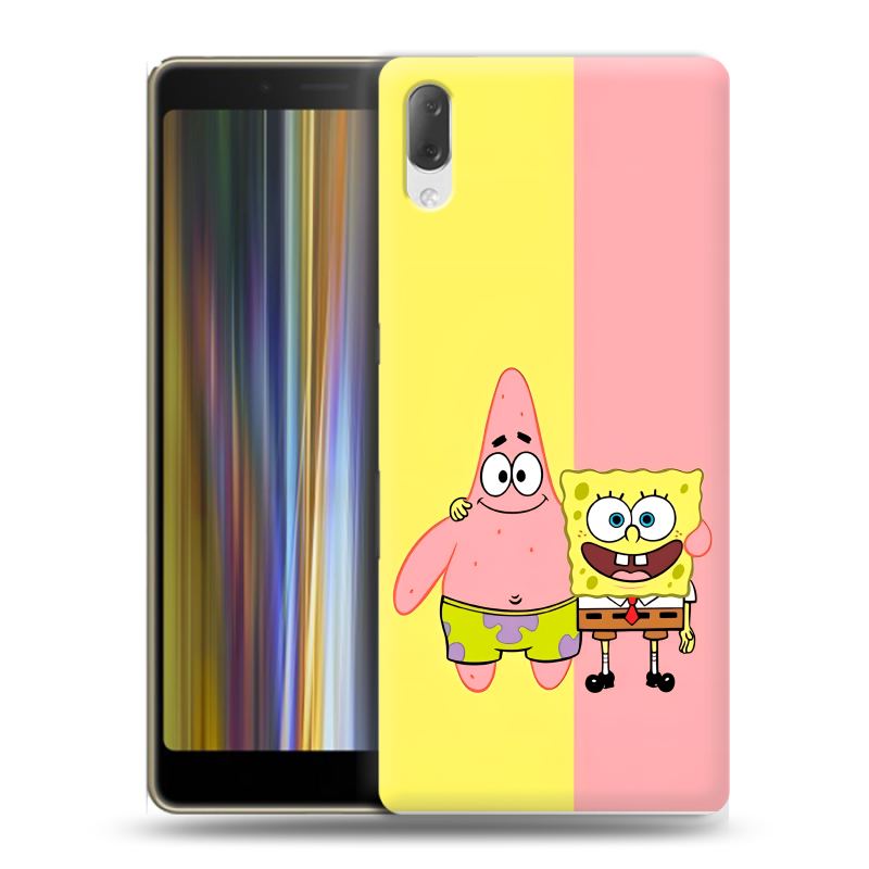 Пластиковый чехол на Sony Xperia L3 с принтом Спанч боб Спанчбоб Пластиковый чехол на Sony Xperia L3 с принтом Спанч боб Спанчбоб