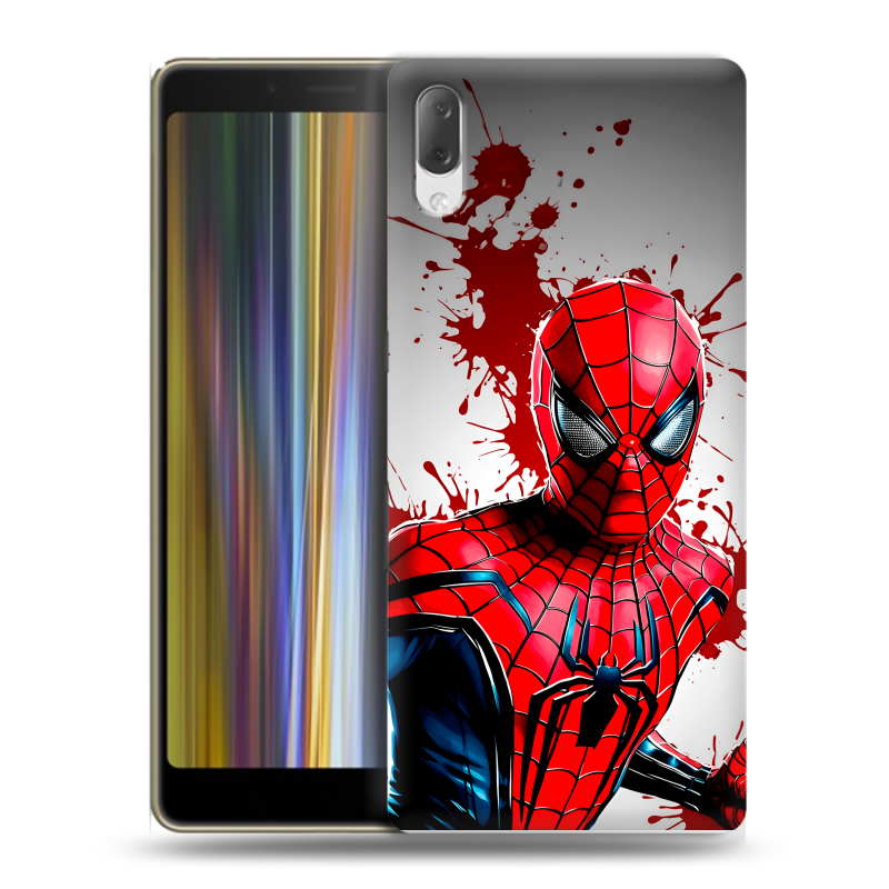 Пластиковый чехол на Sony Xperia L3 с принтом Spiderman Человек паук Пластиковый чехол на Sony Xperia L3 с принтом Spiderman Человек паук