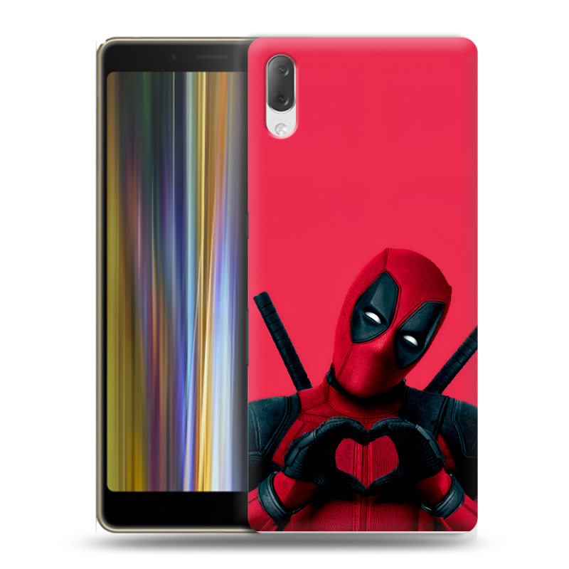 Пластиковый чехол на Sony Xperia L3 с принтом Дедпул Deadpool Пластиковый чехол на Sony Xperia L3 с принтом Дедпул Deadpool