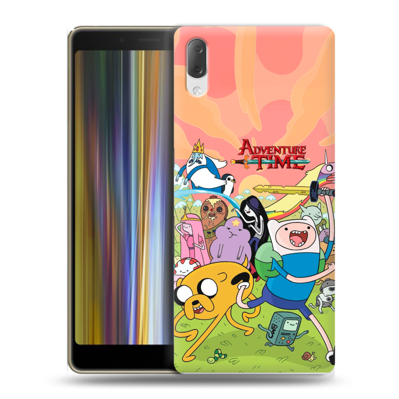 Пластиковый чехол на Sony Xperia L3 с принтом Adventure time Время приключений Пластиковый чехол на Sony Xperia L3 с принтом Adventure time Время приключений