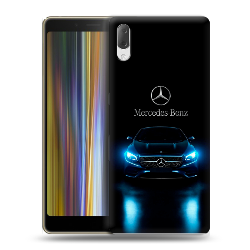 Пластиковый чехол на Sony Xperia L3 с принтом Mercedes Мерседес Пластиковый чехол на Sony Xperia L3 с принтом Mercedes Мерседес