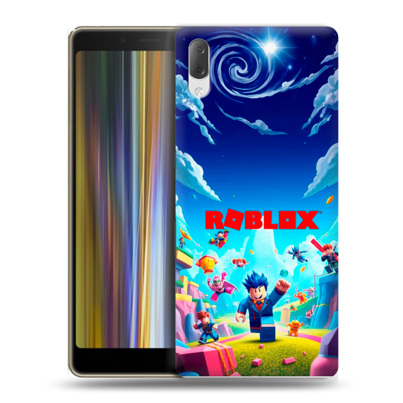 Пластиковый чехол на Sony Xperia L3 с принтом Roblox Роблокс Пластиковый чехол на Sony Xperia L3 с принтом Roblox Роблокс