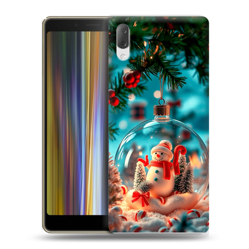 Пластиковый чехол на Sony Xperia L3 с принтом Новый год Пластиковый чехол на Sony Xperia L3 с принтом Новый год