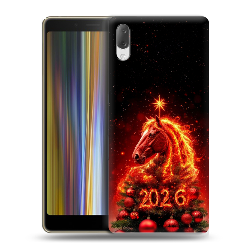 Пластиковый чехол на Sony Xperia L3 с принтом Новый год Пластиковый чехол на Sony Xperia L3 с принтом Новый год