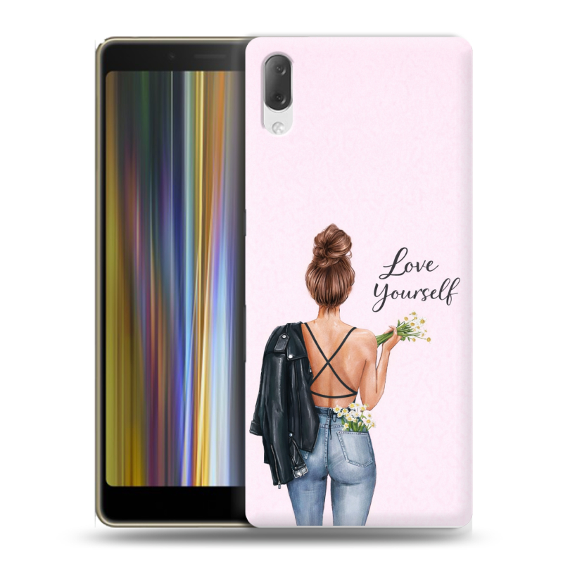 Пластиковый чехол на Sony Xperia L3 с принтом женский Пластиковый чехол на Sony Xperia L3 с принтом женский