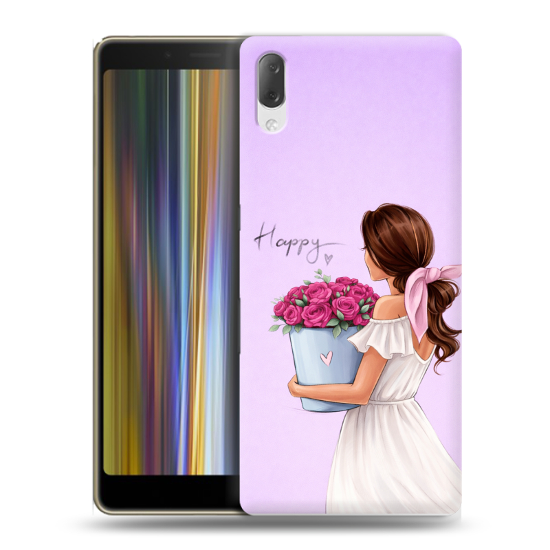 Пластиковый чехол на Sony Xperia L3 с принтом женский Пластиковый чехол на Sony Xperia L3 с принтом женский