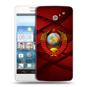 Пластиковый чехол на Huawei Ascend D2 с принтом Герб СССР Пластиковый чехол на Huawei Ascend D2 с принтом Герб СССР