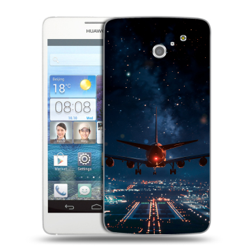 Пластиковый чехол на Huawei Ascend D2 с принтом самолет Пластиковый чехол на Huawei Ascend D2 с принтом самолет