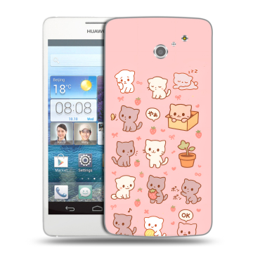Пластиковый чехол на Huawei Ascend D2 с принтом Hello Kitty Хелоу Кити Пластиковый чехол на Huawei Ascend D2 с принтом Hello Kitty Хелоу Кити