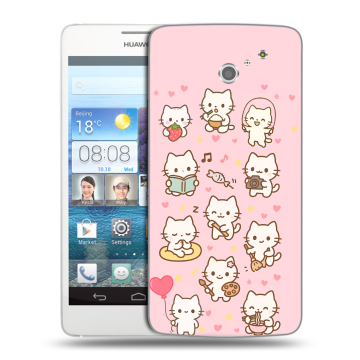 Пластиковый чехол на Huawei Ascend D2 с принтом Hello Kitty Хелоу Кити Пластиковый чехол на Huawei Ascend D2 с принтом Hello Kitty Хелоу Кити