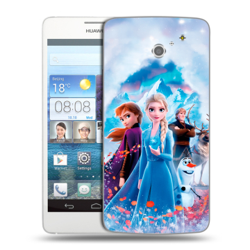 Пластиковый чехол на Huawei Ascend D2 с принтом Холодное сердце Frozen Пластиковый чехол на Huawei Ascend D2 с принтом Холодное сердце Frozen