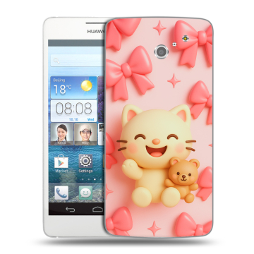 Пластиковый чехол на Huawei Ascend D2 с принтом для девочек Пластиковый чехол на Huawei Ascend D2 с принтом для девочек