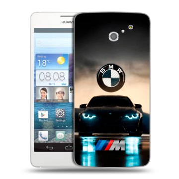 Пластиковый чехол на Huawei Ascend D2 с принтом БМВ BMW Пластиковый чехол на Huawei Ascend D2 с принтом БМВ BMW