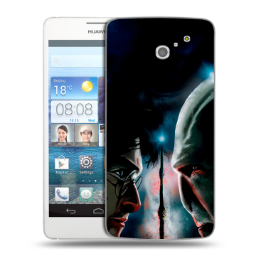 Пластиковый чехол на Huawei Ascend D2 с принтом Гарри Поттер Harry Potter