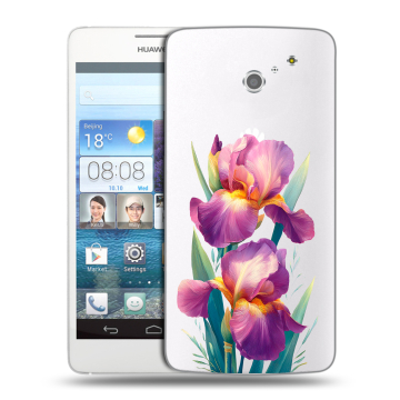 Пластиковый чехол на Huawei Ascend D2 с принтом Цветы орхидеи