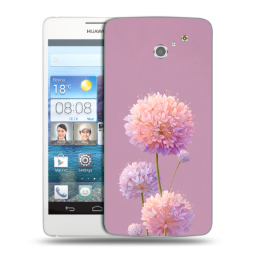 Пластиковый чехол на Huawei Ascend D2 с принтом Цветы