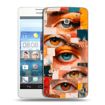 Пластиковый чехол на Huawei Ascend D2 с принтом Модный принт