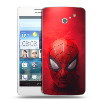 Пластиковый чехол на Huawei Ascend D2 с принтом Spiderman Человек паук