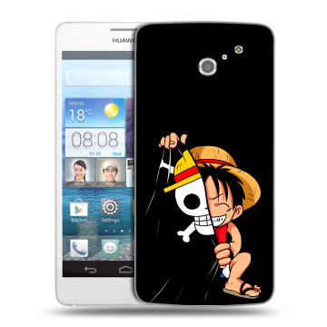 Пластиковый чехол на Huawei Ascend D2 с принтом One Piece Ван Пис