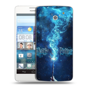 Пластиковый чехол на Huawei Ascend D2 с принтом Harry Potter Гарри Поттер Пластиковый чехол на Huawei Ascend D2 с принтом Harry Potter Гарри Поттер