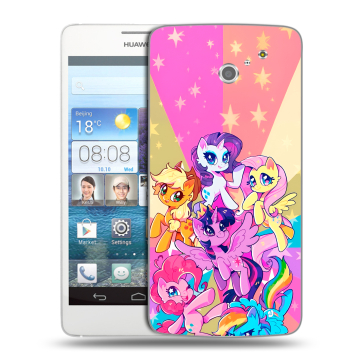 Пластиковый чехол на Huawei Ascend D2 с принтом My little pony Дружба чудо Пластиковый чехол на Huawei Ascend D2 с принтом My little pony Дружба чудо