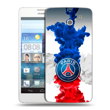 Пластиковый чехол на Huawei Ascend D2 с принтом PSG ПСЖ