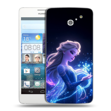 Пластиковый чехол на Huawei Ascend D2 с принтом Холодное сердце Frozen Пластиковый чехол на Huawei Ascend D2 с принтом Холодное сердце Frozen