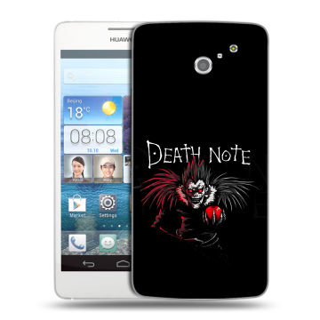 Пластиковый чехол на Huawei Ascend D2 с принтом Death note Тетрадь смерти Пластиковый чехол на Huawei Ascend D2 с принтом Death note Тетрадь смерти