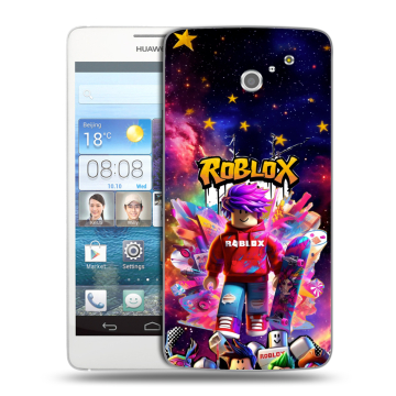 Пластиковый чехол на Huawei Ascend D2 с принтом Roblox Роблокс Пластиковый чехол на Huawei Ascend D2 с принтом Roblox Роблокс