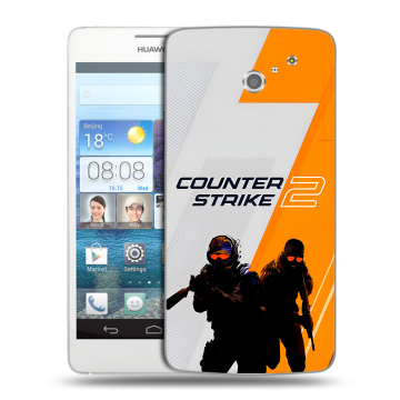Пластиковый чехол на Huawei Ascend D2 с принтом Counter Strike Пластиковый чехол на Huawei Ascend D2 с принтом Counter Strike