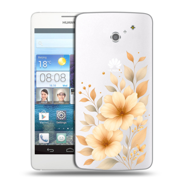 Пластиковый чехол на Huawei Ascend D2 с принтом для девушки