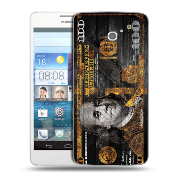 Пластиковый чехол на Huawei Ascend D2 с принтом Доллар деньги Пластиковый чехол на Huawei Ascend D2 с принтом Доллар деньги