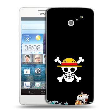 Пластиковый чехол на Huawei Ascend D2 с принтом One Piece Ван Пис Пластиковый чехол на Huawei Ascend D2 с принтом One Piece Ван Пис