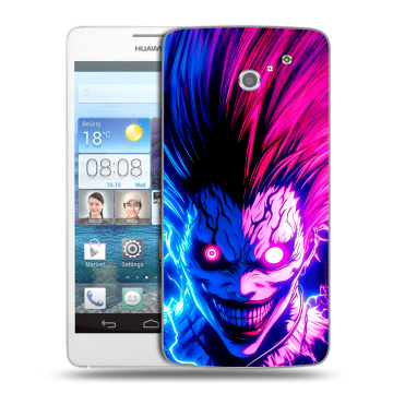 Пластиковый чехол на Huawei Ascend D2 с принтом Death note Тетрадь смерти
